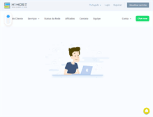Tablet Screenshot of h1host.com.br